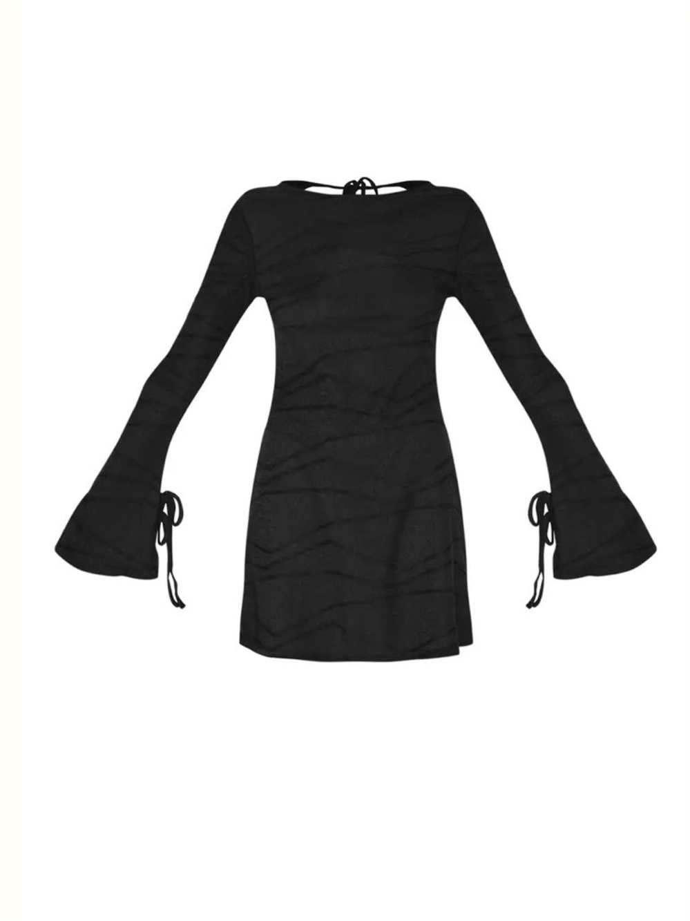 PrettyLittleThing Black Long Sleeve Mini Dress